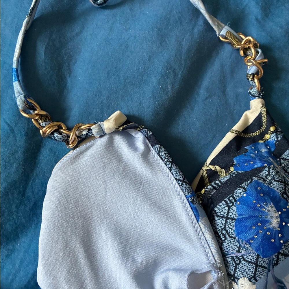 River island Blue Floral Bikini Set - Picture 7 of 8